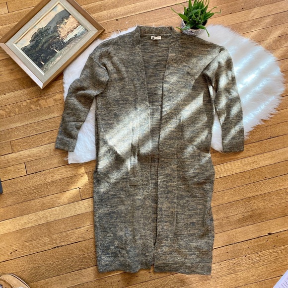 Cotton Candy Maxi Cardigan with Pockets - Picture 1 of 5